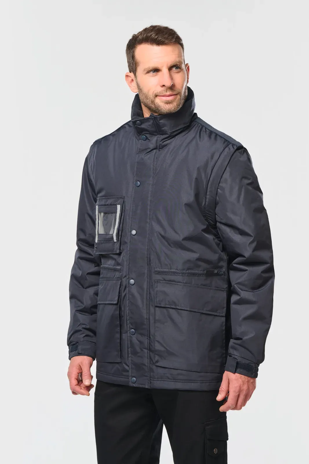 Parka workwear manches amovibles homme