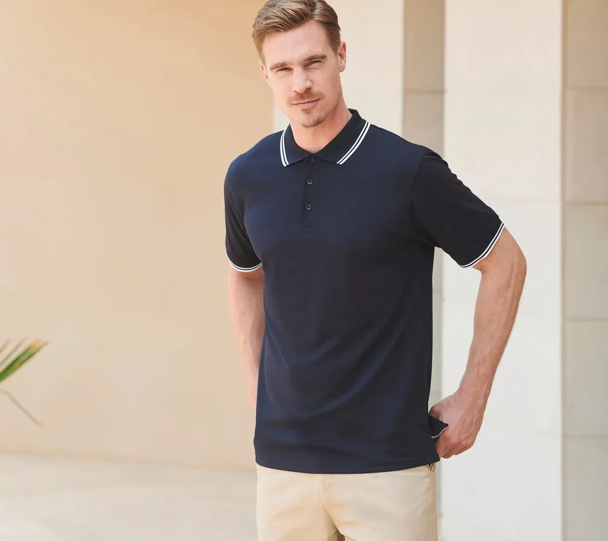 Men's Coolplus® Tipped Polo Shirt