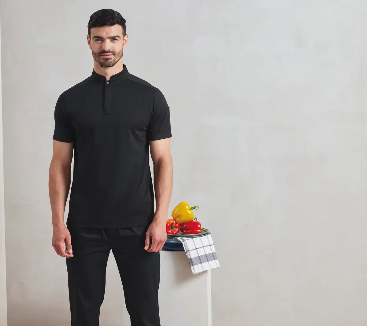Coolchecker Essential short sleeve chef’s polo shirt
