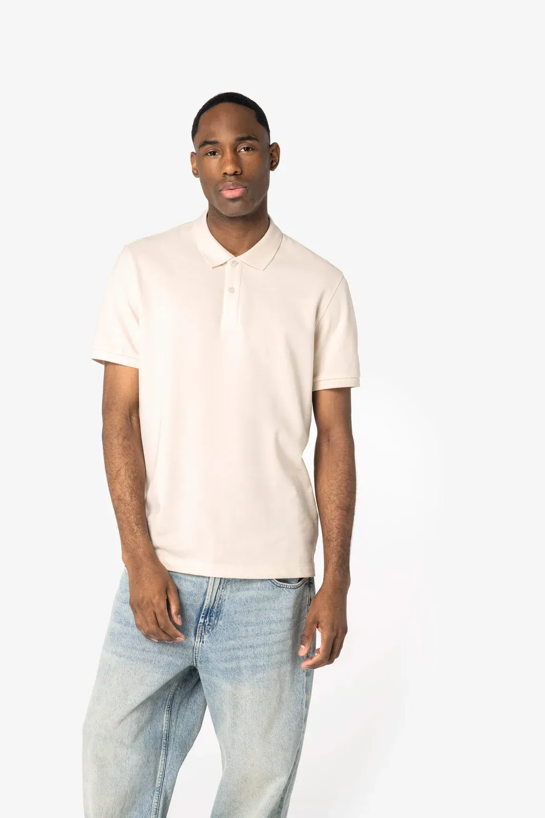 Eco-friendly men’s piqué polo shirt