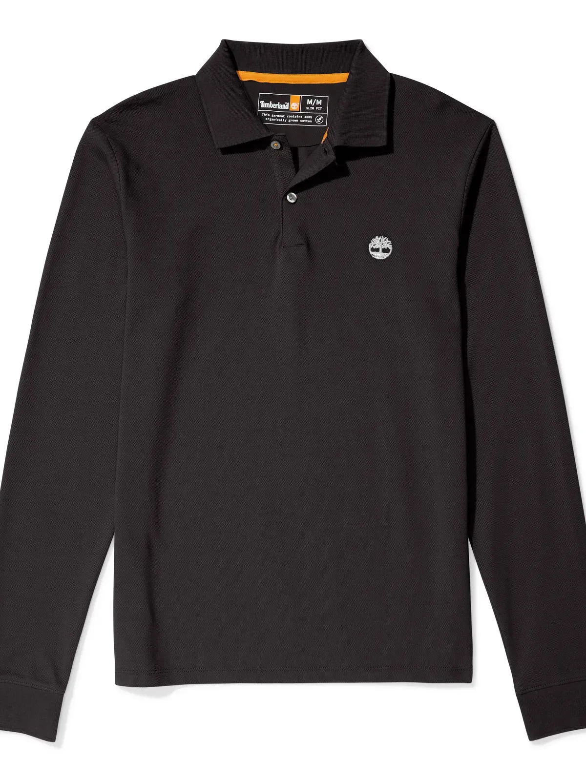 Polo LS piqué slim – Black