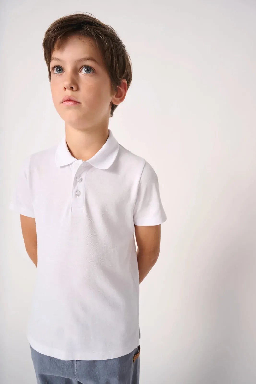 Kids' pique polo shirt