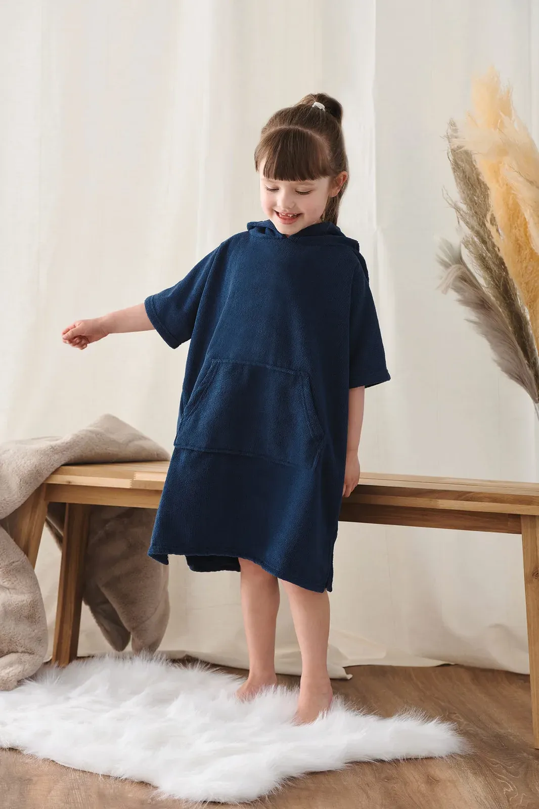 Poncho de rizo infantil