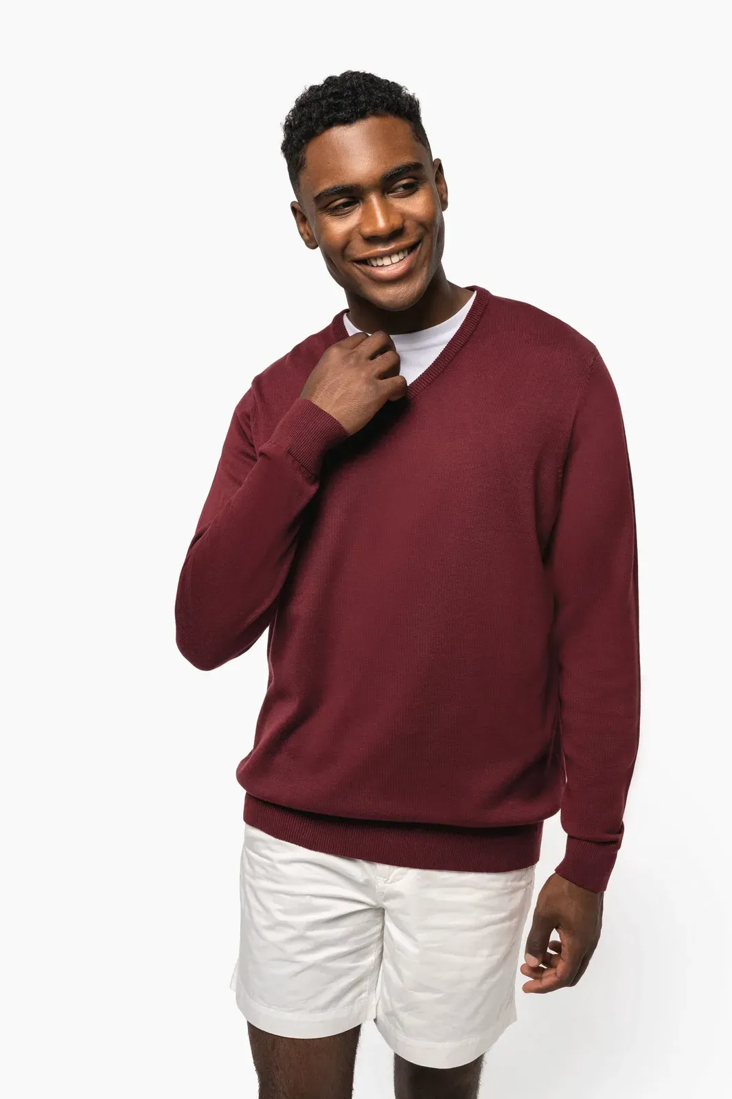 Men's V-neck jumper