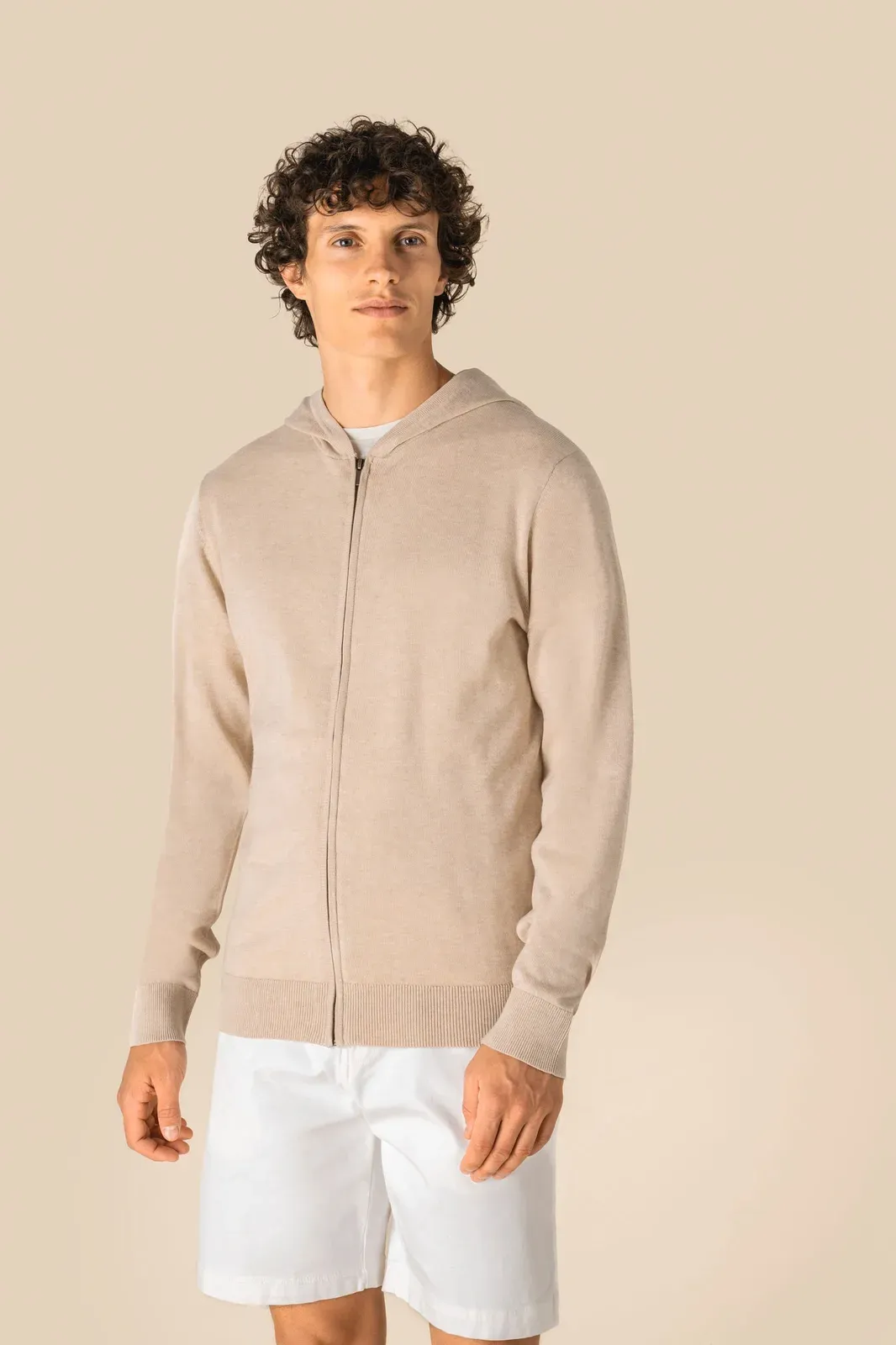Jersey ecorresponsable con capucha de lyocell de hombre