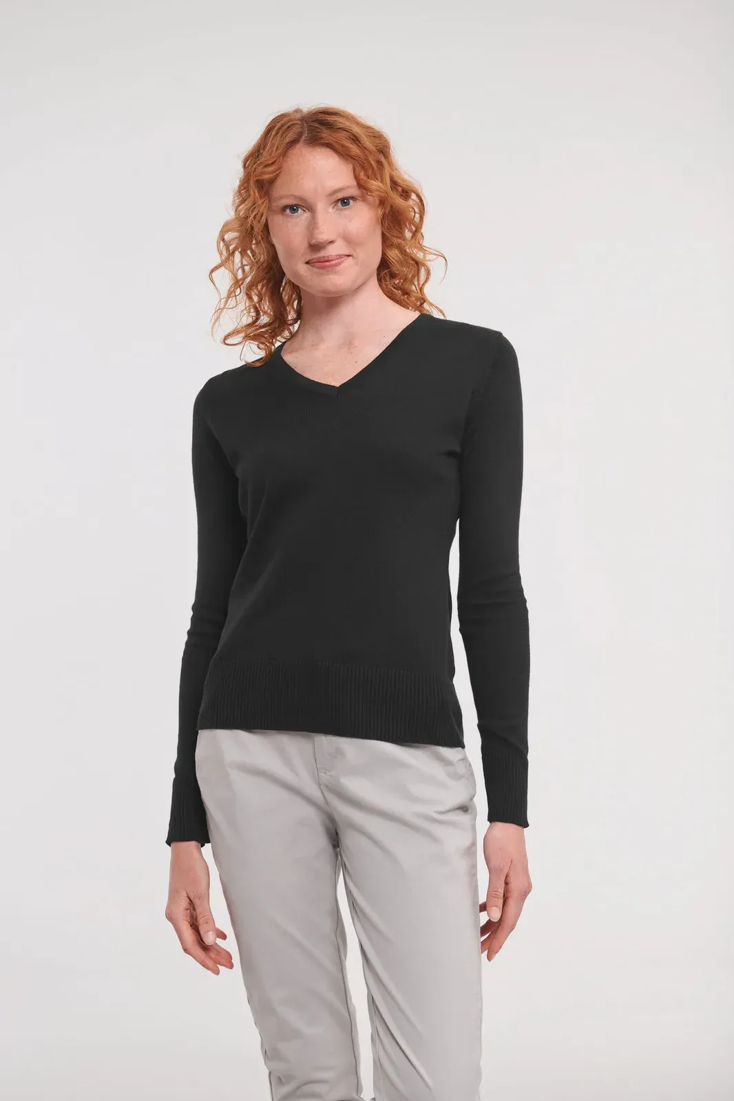 Jersey de mujer cuello de pico