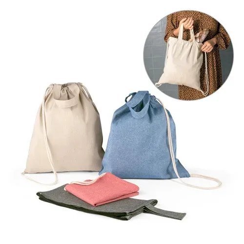 RISSANI. Sac à dos avec coton recyclé (70%) et polyester (30% rPET) (140 g/m²)