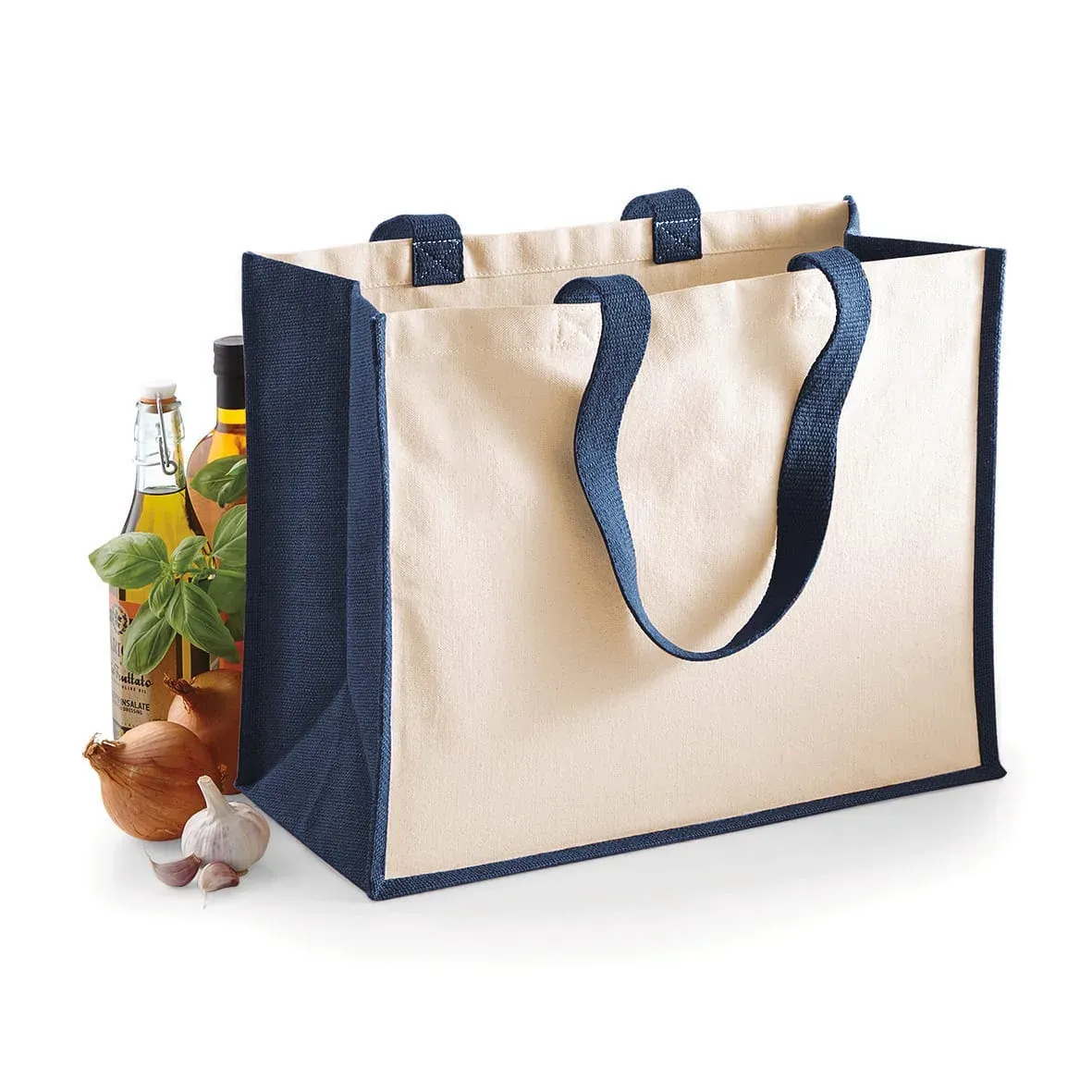 Classic jute tote bag