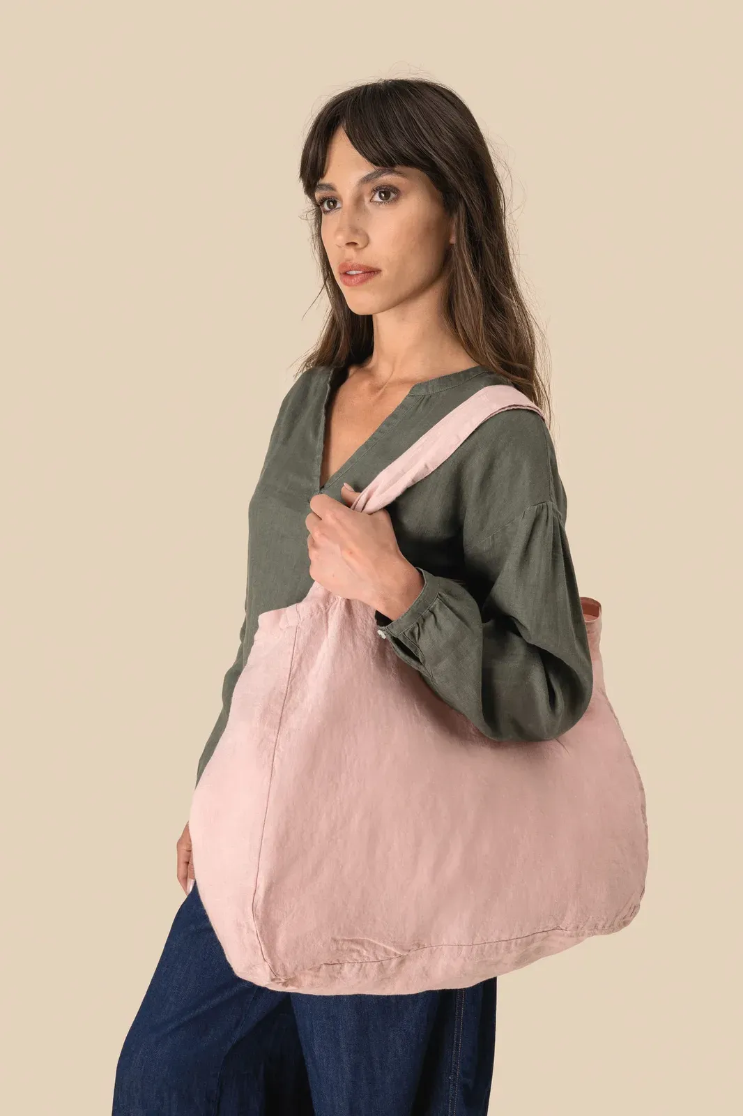 Bolsa de la compra de lino