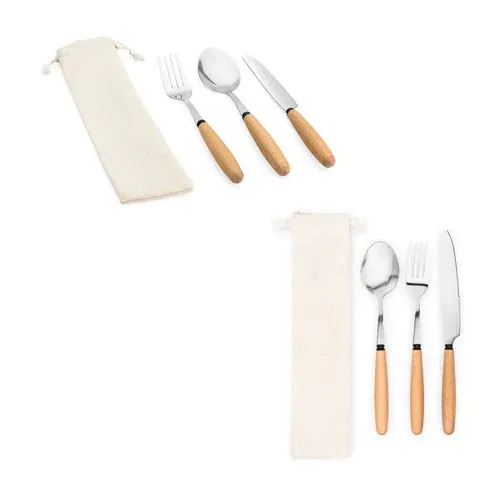 BOULUD. Juego de 3 piezas en madera de acacia