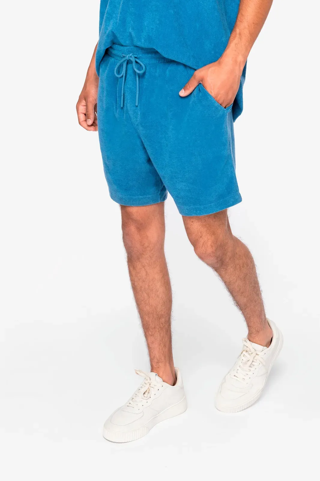 Pantalón corto ecorresponsable de rizo de hombre