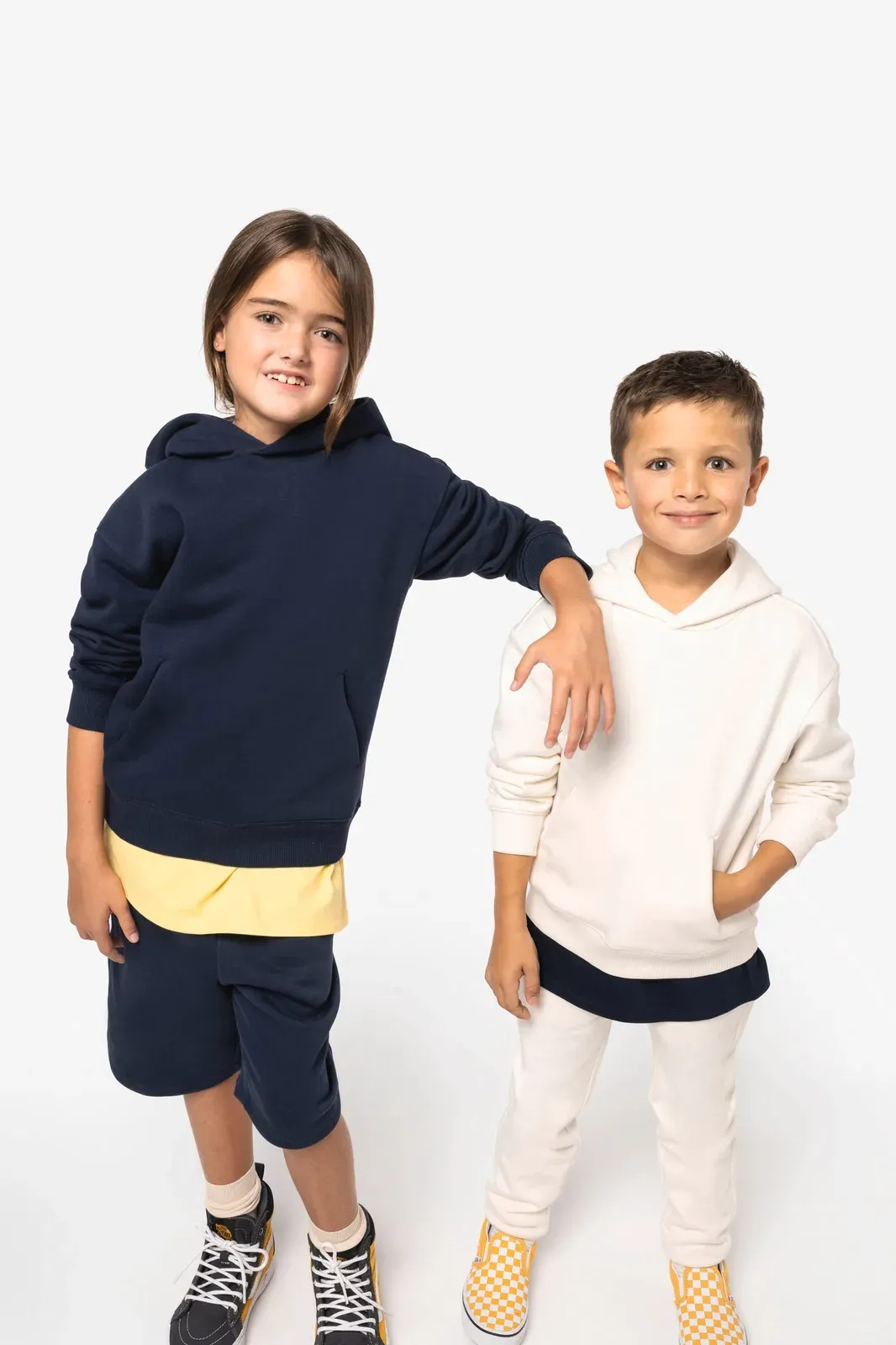 Sweat-shirt écoresponsable à capuche oversize enfant
