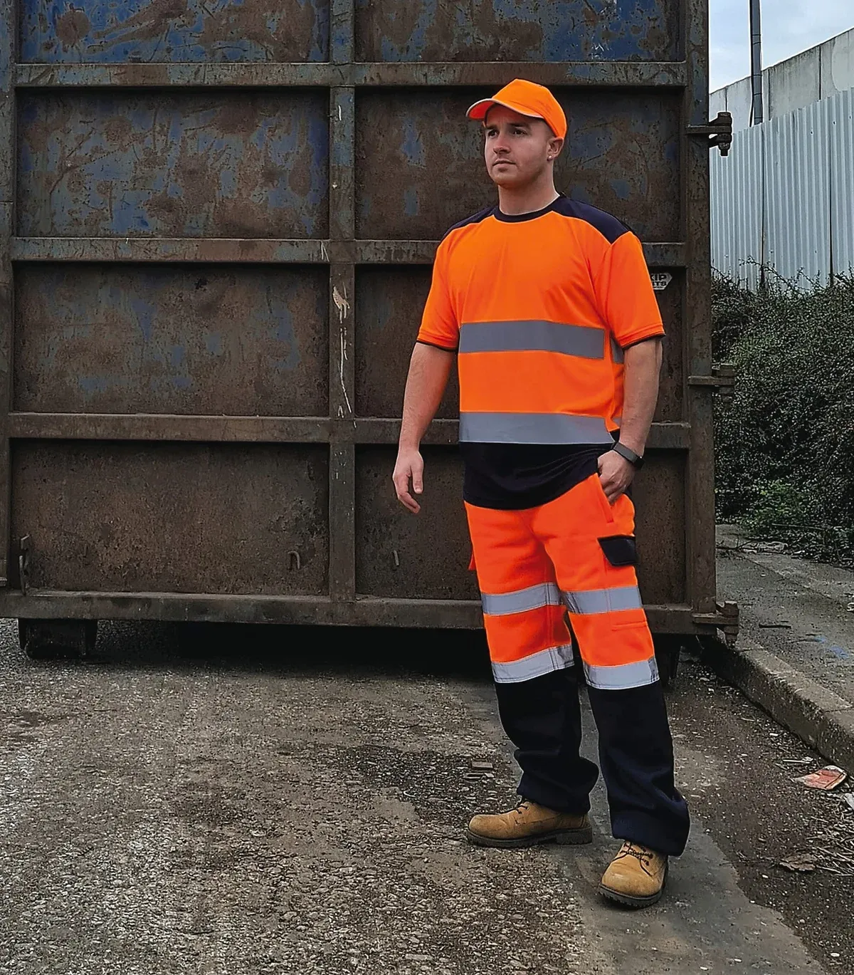 Two-tone hi-vis T-shirt