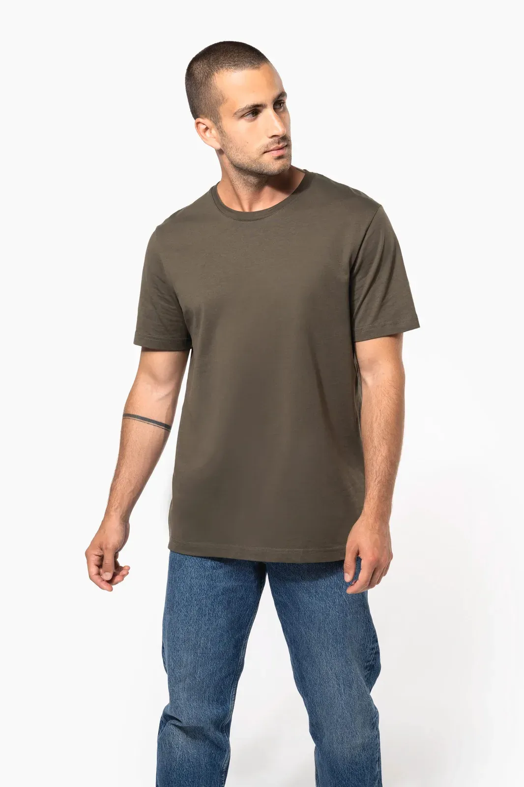 T-shirt col rond manches courtes homme