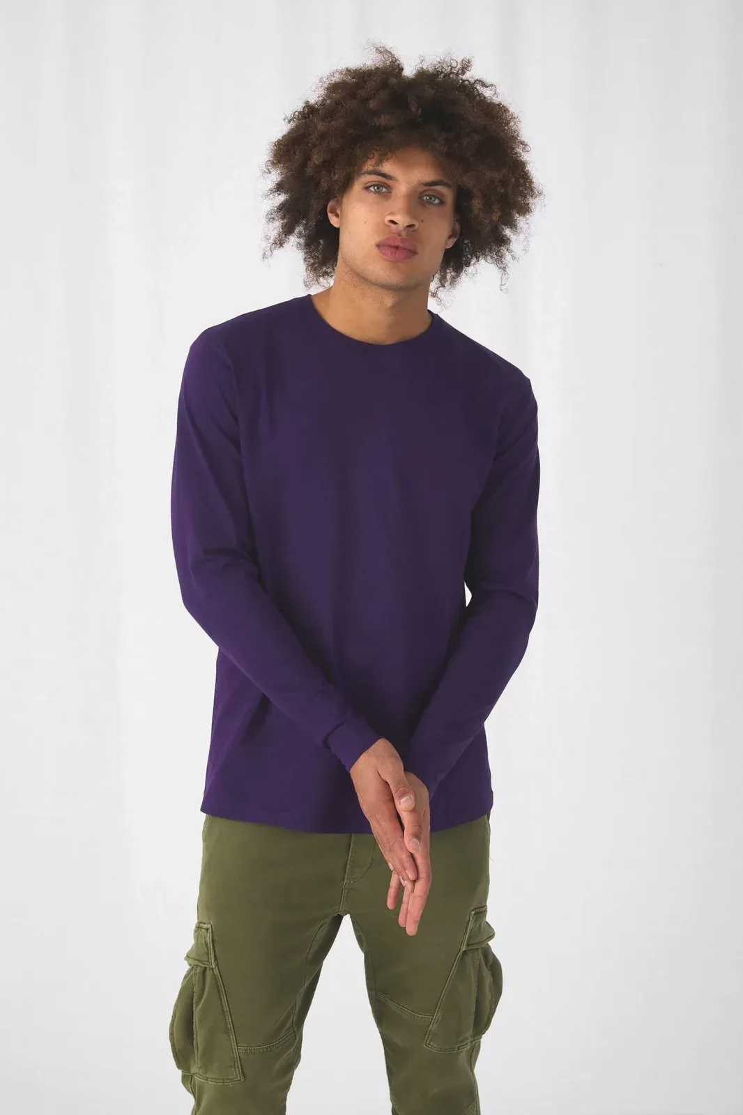 Men's long-sleeved T-shirt E190