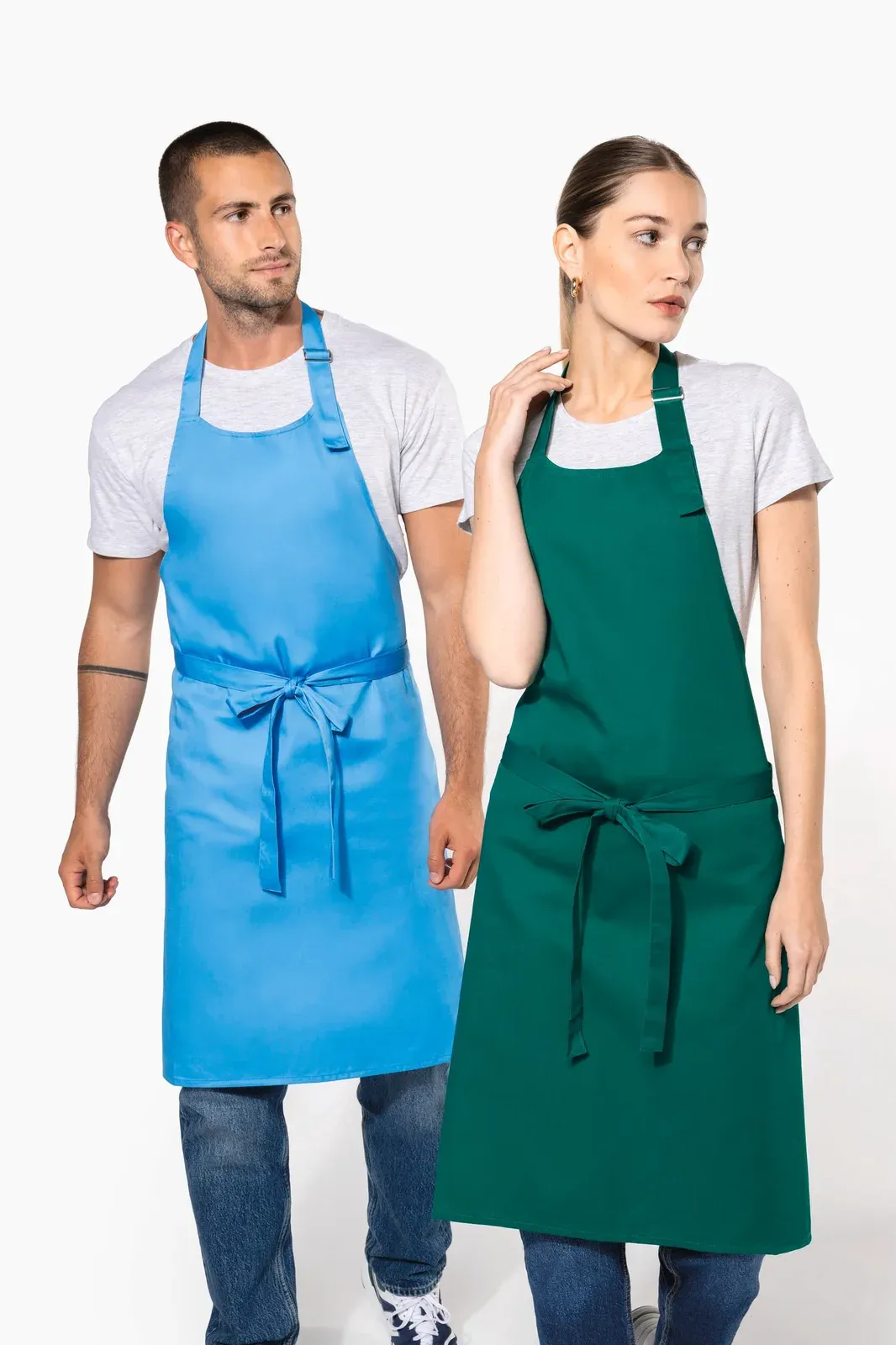 Tablier polycoton sans poche