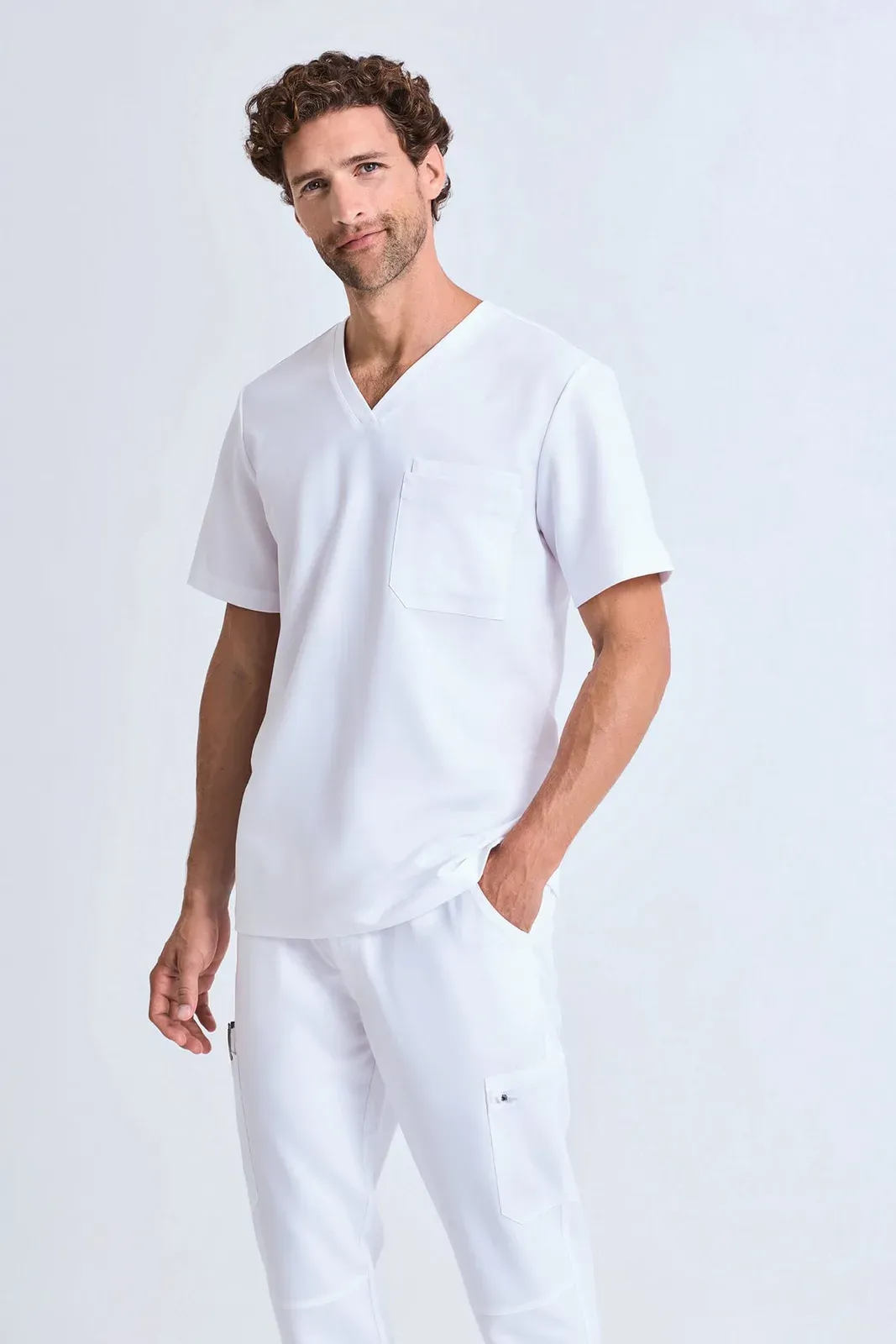 Men's short-sleeve stretch tunic