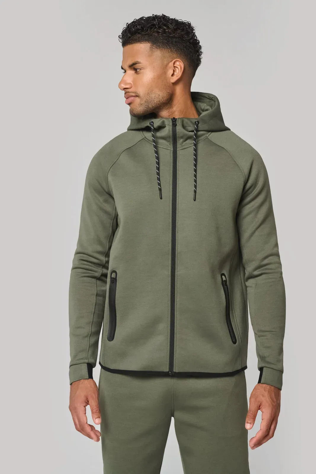 Men's hooded performance jacket