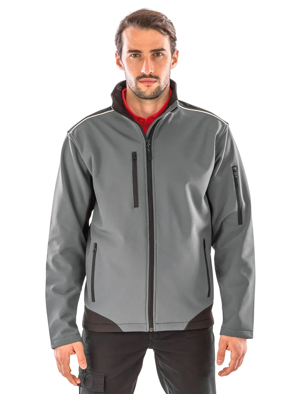 Ripstop Softshell Workwear Jacket with Cordura