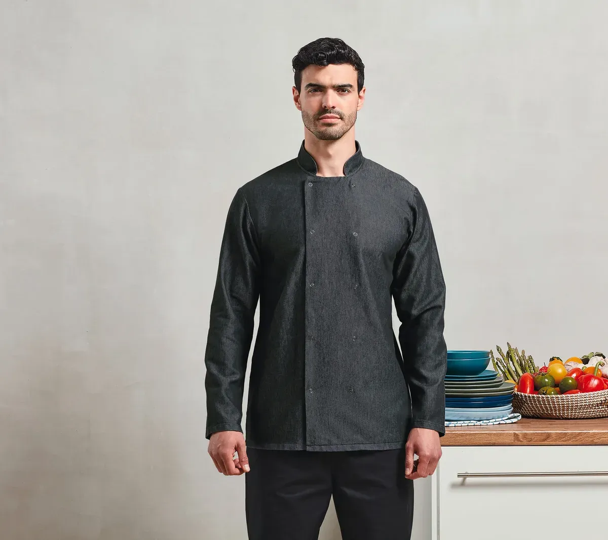Veste Denim chef cuisinier