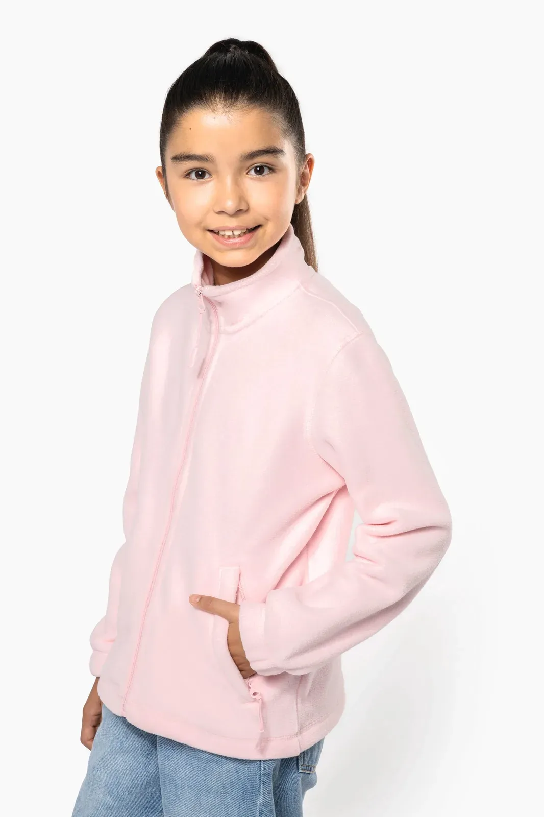 Kids’ zip microfleece jacket