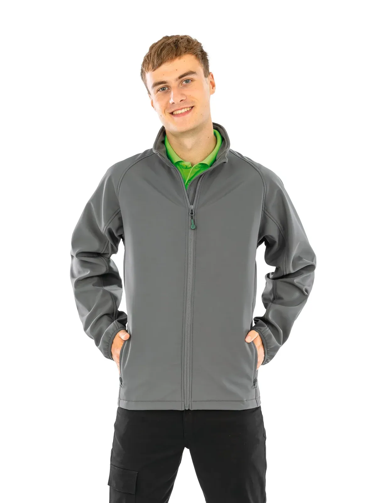 Chaqueta softshell de hombre reciclada
