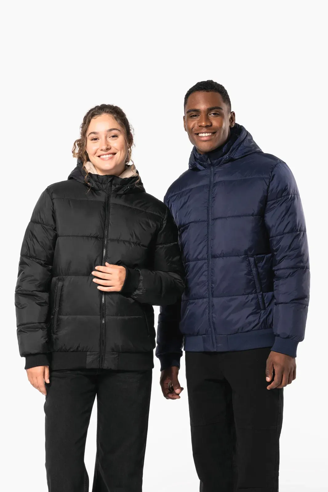 Unisex recycled ripstop jacket with hood