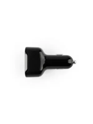 DIRAC. Cigarette lighter adapter with USB-A port 18W and USB-C 20W in recycled ABS (100% rABS)
