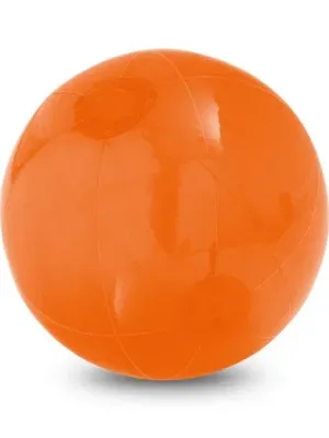 PECONIC. Inflatable beach ball in translucent PVC – Orange