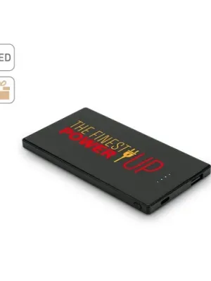 DENNING. 5.000 mAh slim stainless steel power bank