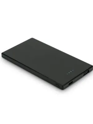 DENNING. 5.000 mAh slim stainless steel power bank – Noir