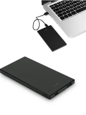 DENNING. 5.000 mAh slim stainless steel power bank