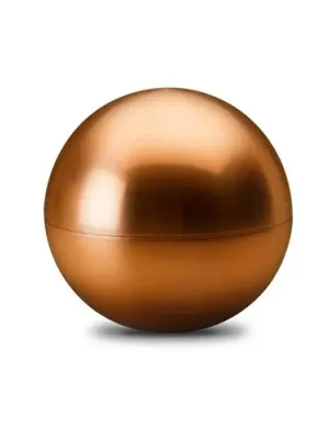 ALBA. Lip balm with ABS round-shaped packaging – Cuivre