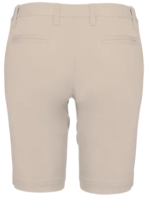 Ladies’ chino Bermuda shorts – Beige