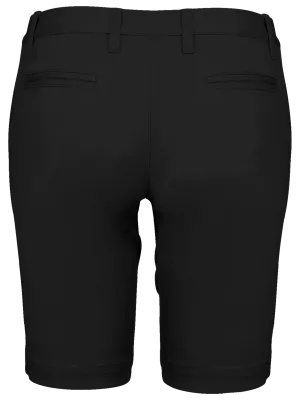 Ladies’ chino Bermuda shorts – Black