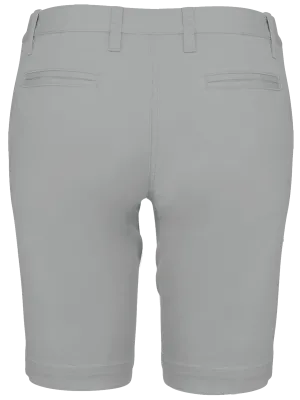 Ladies’ chino Bermuda shorts – Fine Grey
