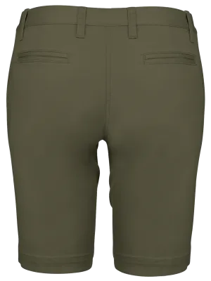 Ladies’ chino Bermuda shorts – Light khaki