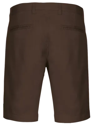 Men's chino Bermuda shorts – Chocolate