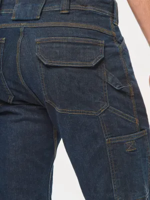 Men's multipocket denim bermuda shorts