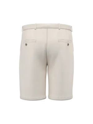 Bermuda écoresponsable délavé en French Terry homme – Washed Ivory