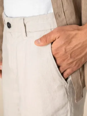 Men's Linen Bermuda Shorts