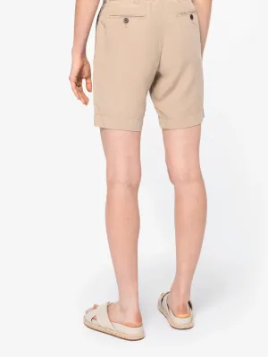 Eco-friendly ladies' lyocell and linen bermuda