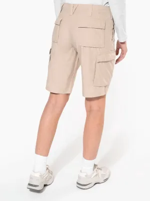Ladies' lightweight multipocket bermuda shorts