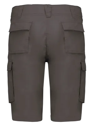 Ladies' lightweight multipocket bermuda shorts – Light Charcoal