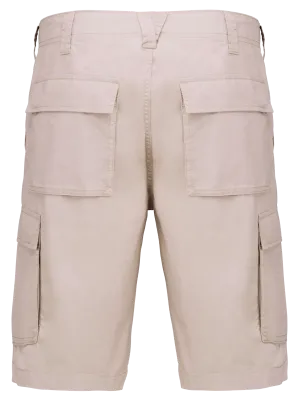 Bermuda léger multipoches homme – Beige