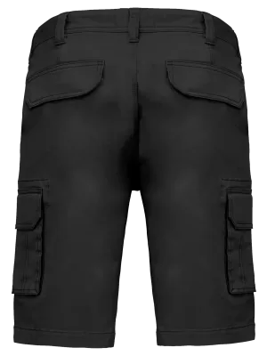 Men's multipocket bermuda shorts – Black