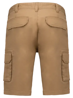 Men's multipocket bermuda shorts – Camel