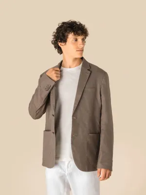 Men's washed effect linen blazer