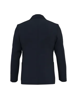 Men's washed effect linen blazer – Washed Navy Blue