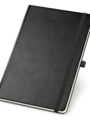 TWAIN. Bloc notes A5 à feuilles lignées en couleur ivoire – Noir